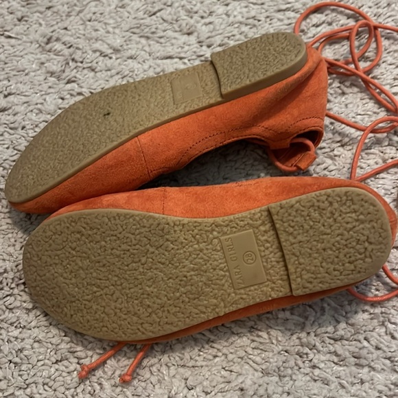 Zara Girls Lace Up Ballet Flats - Picture 5 of 6